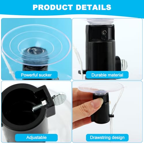 Light Bulb Changer for High Ceilings and Recessed Lights, Light Bulb Remover for Flat Light Bulbs, Suction Cup Light Bulb Changer Compatible for DocaPole (Pole Not Included)(As Shown)