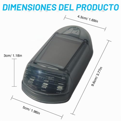 Lámpara de cabina solar LED Riloer multicolor con sensor de vibración para camiones 6