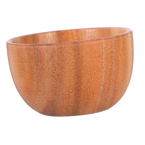 FUNOMOCYA Wood Shaving Bowl for Men Portable Dish for Smooth Shaving for Bathroom Travel Use Easy to Clean Crafted From Wood present for Discerning Men