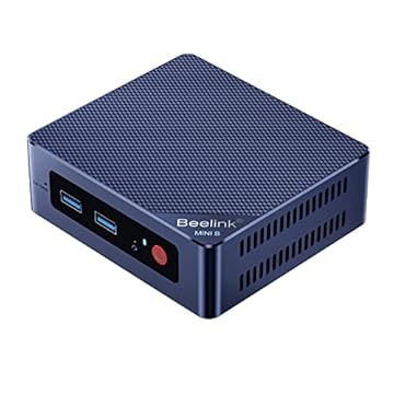 Beelink Mini PC, Mini PC Mini S12 Pro 12ª Geração Intel N100 (até 3,4GHz) 4C/4T, 16GB DDR4 500GB PCle SSD/2 x HDMI 4K 60Hz 2 Saída Gigabit Ethernet/WiFi6/BT -5.2