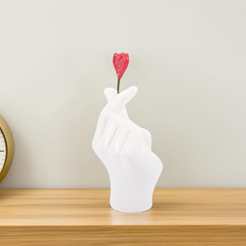Ornamento Gestual de Mano en Forma de Corazón de Resina 7.48In miniatura 6