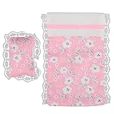 VICASKY 1 Set Doll House Sheets Dollhouse Bedding Dollhouse Pillow Quilt Dolls Houses Miniature House Kit American Doll Miniature Furniture Dollhouse Furniture Figure Room Toys Cloth