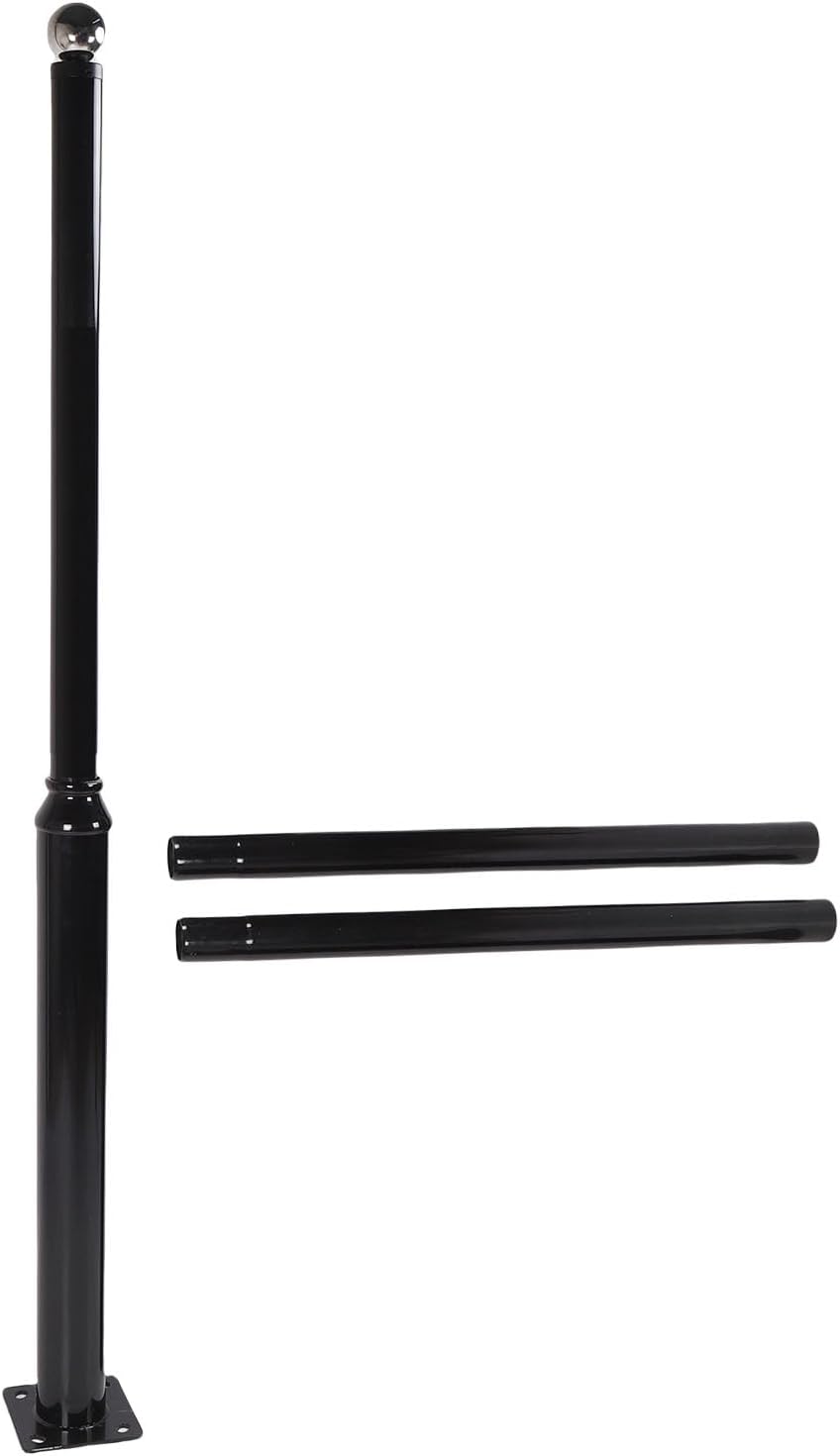 Aramox Street Light Pole 13ft, Alloy Steel, Reinforced Base, for Parks, Basketball Courts, Parking Lots