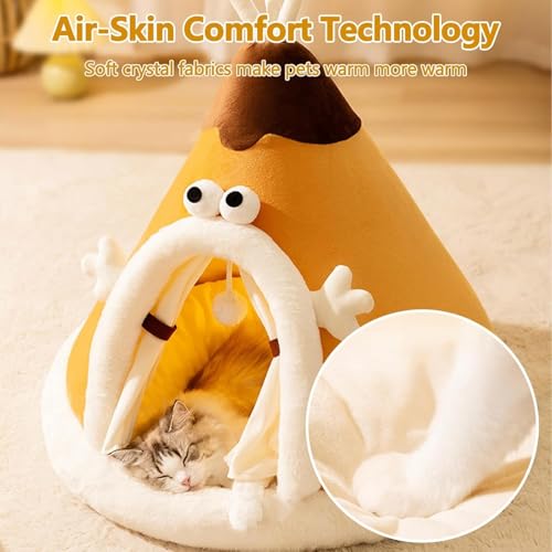 Lit-cave for chat lavable pour protéger votre animal du froid - 6
