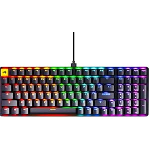 Glorious GMMK 2 Gaming Mechanical Keyboard – Hotswap Cherry Mx Style Linear Switches- Full Size Wired Keyword- Double Shot Keycaps, RGB – PC Setup Accessories – 96%, Black