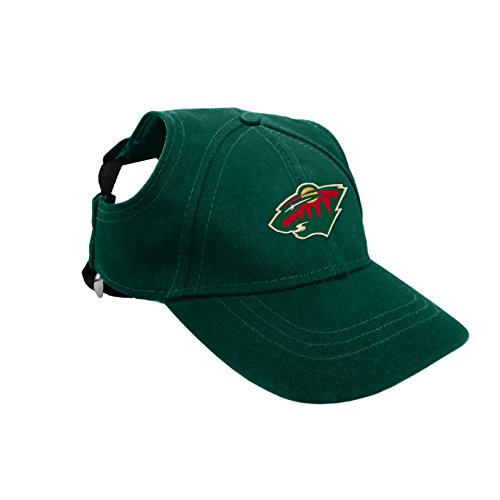 NHL - Gorro de béisbol para Mascotas, 520139-WILD-L, Verde, Large