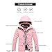 SNOWVERB Winter Warm Waterproof Skiing Jacket Snowboard Coat with Hood Outdoor Snow Ski Jackets (Pink, XS)