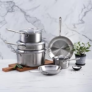 All clad d5 stainless steel set 10 piece  urban country home decor