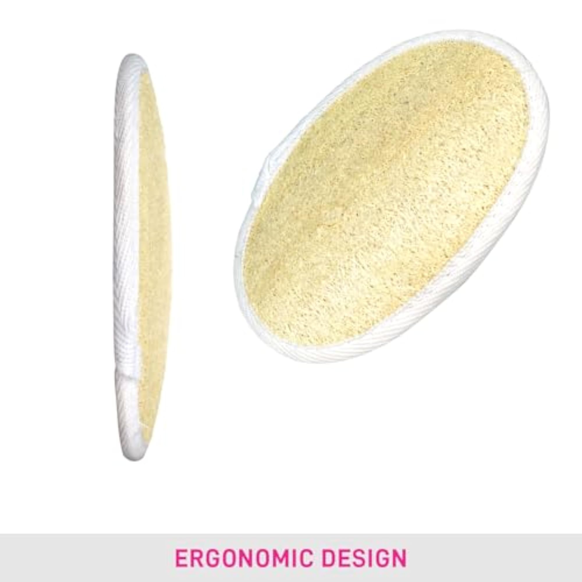 Loofah Pad for Face & Body, Natural Bath Sponge