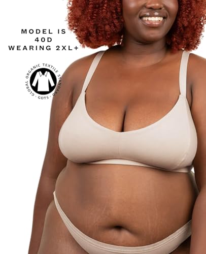 Image of Subset Triangle Soft Bra - Organic Cotton, Wireless, Breathable, Supportive, Regular & Extra Cup Room, Elevated Essentials