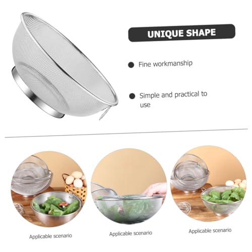 Colador de acero inoxidable para cocina tipo cesta miniatura 4