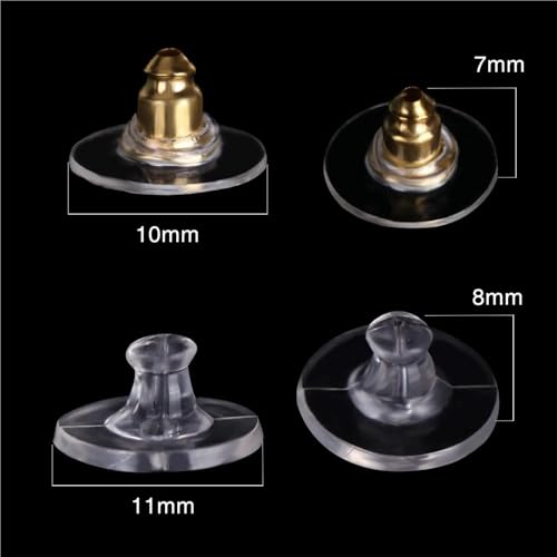 Tapones de goma para evitar la pérdida de pendientes en tus proyectos de joyería DIY 7