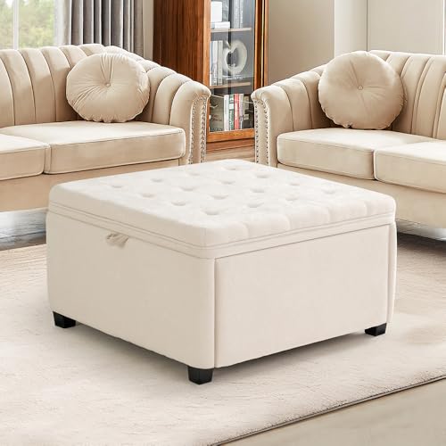 2BYF 4-in-1 Storage Ottoman 30 Inch Large Hidden...
