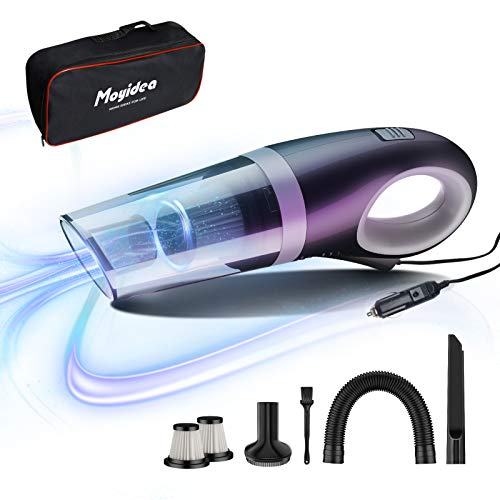 Car Vacuum Cleaner High Power Corded Vacuum Strong Suction Wet and Dry Handheld Vacuum with Extra 2 HEPA Filters for Cleaning Car Interior