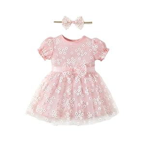 Baby Girl Flower Dress Summer Toddler Dresses Princess Birthday Wedding Party Tulle Dress for Girls 3M to 3T