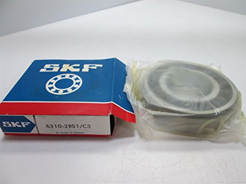 SKF 6310-2RS1/C3 BALL BEARING, CONTACT SEALED [BOTH SIDES], DEEP GROOVE, DYNAMIC LOAD RATING: 645 KN, INSIDE DIAMETER: 50MM, INTERNAL CLEARANCE: [C3], LIMITING SPEED: 4 300 RPM, LUBRICANT: GREASE, OUT