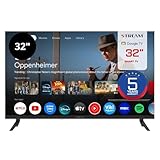 Stream System Google TV Smart 81 cm (32 Zoll), HD Ready, HDR10, rahmenlos (ohne Rahmen), Google Assistent, integrierter Chromecast, 5 Jahre Garantie - Modell S32EX1GH (2026)