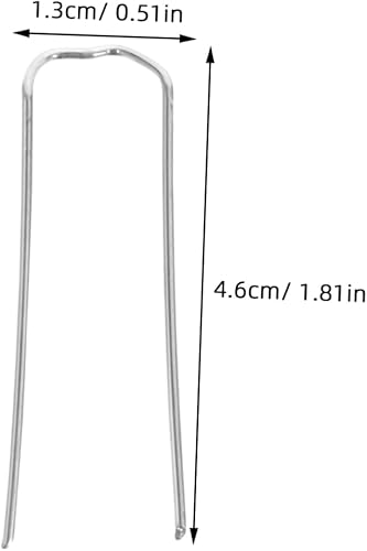 Miniatura 5 de Healifty 100 pines florales de helecho de acero inoxidable para coronas de paja, arreglos de vacaciones, proyectos de manualidades