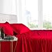 King Red Silky Soft bed sheets 100% Rayon from Bamboo Sheet Set