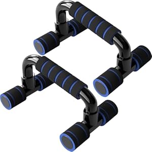 Push Up Bars Gym Exercise Equipment Fitness 1 Pair Pushup Handles with Cushioned Foam Grip and Non-Slip Sturdy Structure Push Up Bars for Men & Women