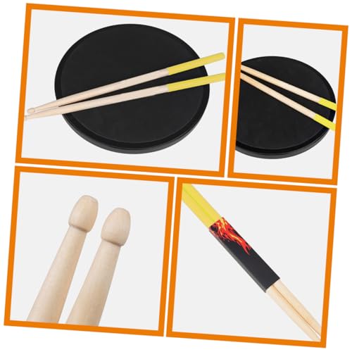 Baquetas BESPORTBLE de madera de arce, ligeras y antideslizantes, 1 par, para práctica en baterías acústicas y electrónicas miniatura 5