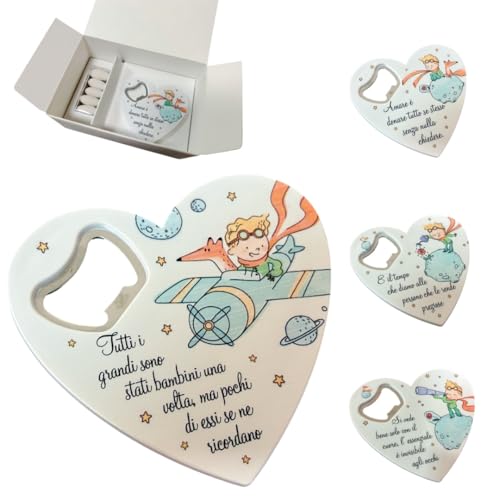 Set Bomboniere Apribottiglie Il Piccolo Principe, 4 Pezzi