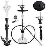 🔥 [Hochwertige Shisha-Materialien]: RYOSEE bietet Ihnen einen kompletten Satz hochwertiges eloxiertes Shisha-Aluminium. Die Innenwand der Wasserpfeife ist glatt, ohne Grate, und es gelangen keine Fremdkörper in die Atemwege. Ein komplettes Set an Shisha-Zubehör: Die Shisha-Schale besteht aus einzigartiger schwarzer Keramik, die stärker ist und mit einer Shisha-Zange aus Edelstahl ausgestattet ist.