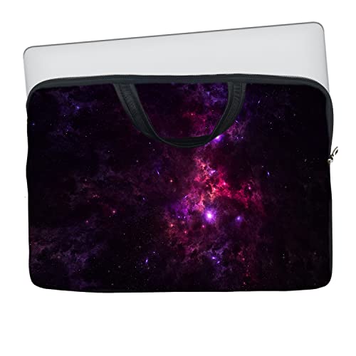 Image of TheSkinMantra Chain Laptop Sleeve Bag Compatible with Laptop /Macbooks /Chrombook /Notebook /Zbook (15.6 Inch [Handle], Pink Galaxy)