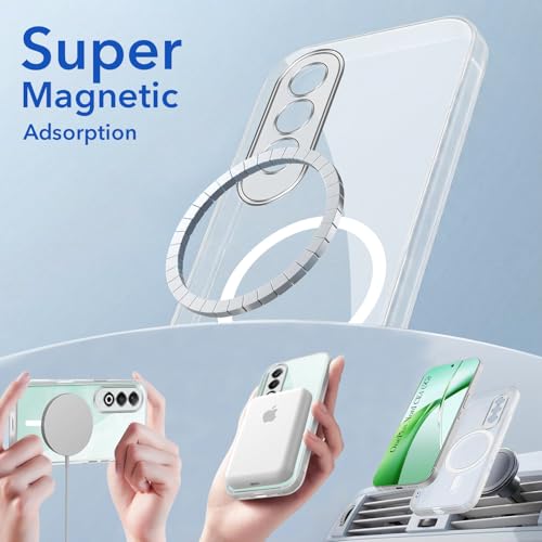 Image of Jkobi Lifetime Anti-Yellow MagSafe Compatible Clear Back Cover Case for Oneplus Nord CE 4 (Sleek Hard Crystal | Shockproof and Camera Protection)