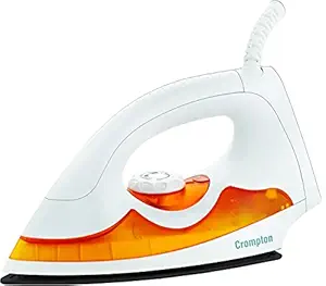 Crompton PD Plus 1000-Watt Dry Iron with 2 Layers of American Heritage Non-Stick Coating (White)