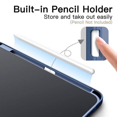 Image of JETech Multi-Angle Stand Case for iPad (A16) 11th /10th Gen, Navy