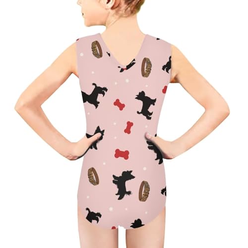 Image of Swimsuits for Girls 3-14 Summer Kids Bathing Suits Gymnastics Leotards One Piece Swimwear