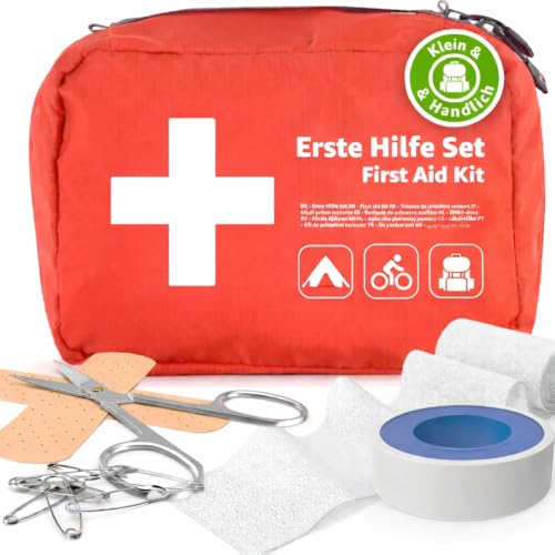 Mini Erste Hilfe Set Verbandskasten - klein & mini Reiseapotheke - Fahrrad...