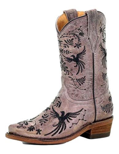 Corral Western Boots Girls Snip Toe 1