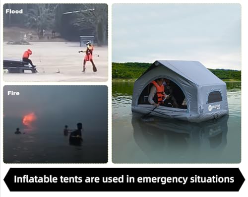 Carpa inflable para auto 2 personas techo fácil instalación miniatura 5