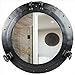Nagina International Premium Matte Black Nautical Porthole Wall Mounted Mirrors | Maritime Ship's Decor Window