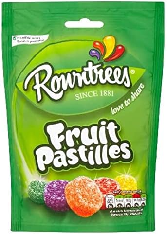 Rowntree's Vegan Friendly Fruit Pastilles Sharing Pouch 143g (Pack of 3)
