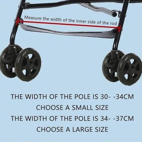 Schwarze Kinderwagen-Fußstütze, Ersatz-Kinderwagen-Verlängerung, Fußteil, Kinderwagen und Zubehör für Kinderwagen, Sitzeinlagen, Kinderwagen-Anschlüsse (37 cm)
