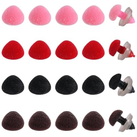 GORGECRAFT 40Pcs Plastic Safety Noses for Dolls Cover