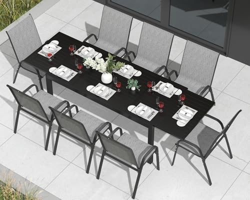 PIZZELLO 9 Pieces Outdoor Dining Set, 106
