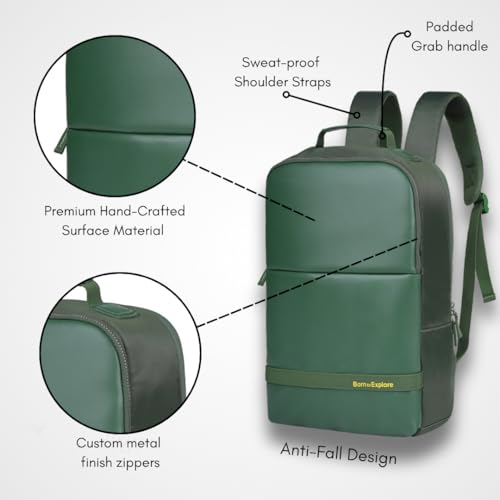 Image of Impulse Classic Premium Business Backpack | Unisex Office Bag in Vegan Leather | 27L Water Resistant with 15.6 inch Laptop Sleeve, Anti-Theft Pocket & Padded Straps