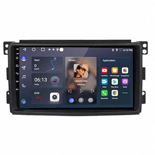 Carplay para Smart Fortwo 2006-2015 inalámbrico con navegación GPS y Mirror Link
