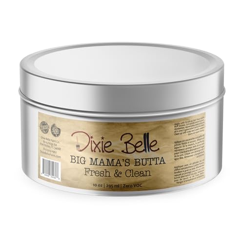 Dixie Belle Big Mama’s Butta | Fresh & Clean (10oz) | Natural Furniture Conditioner | Contains Coconut Oil, Hemp Seed Oil, Beeswax and Carnauba Wax | Scented
