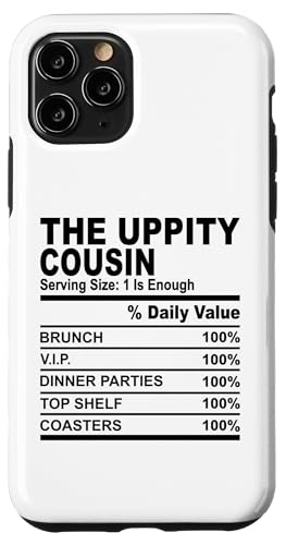 The uppity cousin Funny cousins 男性 女性 家族 再会 スマホケース iPhone 11 Pro 用