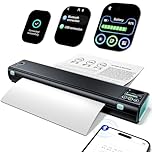 Phomemo M08D Écran Tactile Imprimante Thermique Portable A4, Bluetooth sans Fil Compatible avec iOS et Android, Imprimante sans Encre pour Voyage, Sociétés