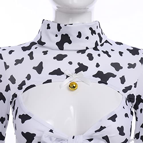 Sexy Cow Milk Leopardo Cosplay Fantasia Kawaii Outfit Anime Lolita Mini Bikini Sutiã Lingerie Conjun