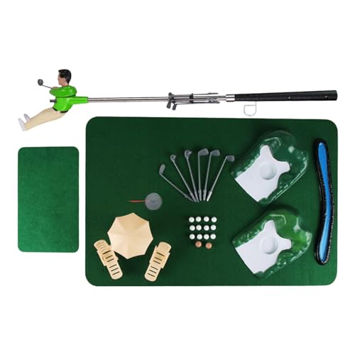 ゴルフゲームセット ミニゴルフおもちゃ 練習 パッティング ゴルフトレーナー ゴルフスポーツ ゴルフゲーム フィギュア(人形)を操作 室内で本格的ゴルフゲーム オリジナルコースでゴルフ大会 室内遊び 運動練習 親子 家族 レジャー ファミリースポーツ 初心