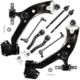 Detroit Axle - 8pc Front End Control Arms Kit for 2015-2016 Honda CR-V, 2 Lower Control Arms w/Ball Joint 4 Tie Rods 2 Stabilizer Sway Bars Replacement