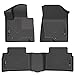 Husky Liners - Weatherbeater | Fits 2022 - 2023 Hyundai Tucson (Excludes Hybrid Model), Front & 2nd Seat Floor Liners - Black, 3 pc. | 95781
