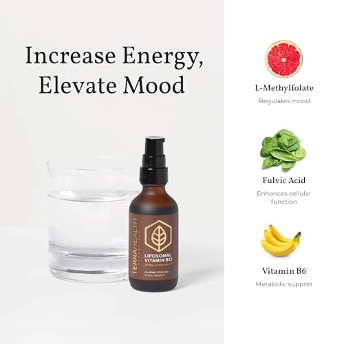 Terra Health Essentials - Liposomal B12 | Support Energy & Mood, Promote Memory, Aid Immune System (1 Bottle, 30 Day Supply) - Thumbnail 5